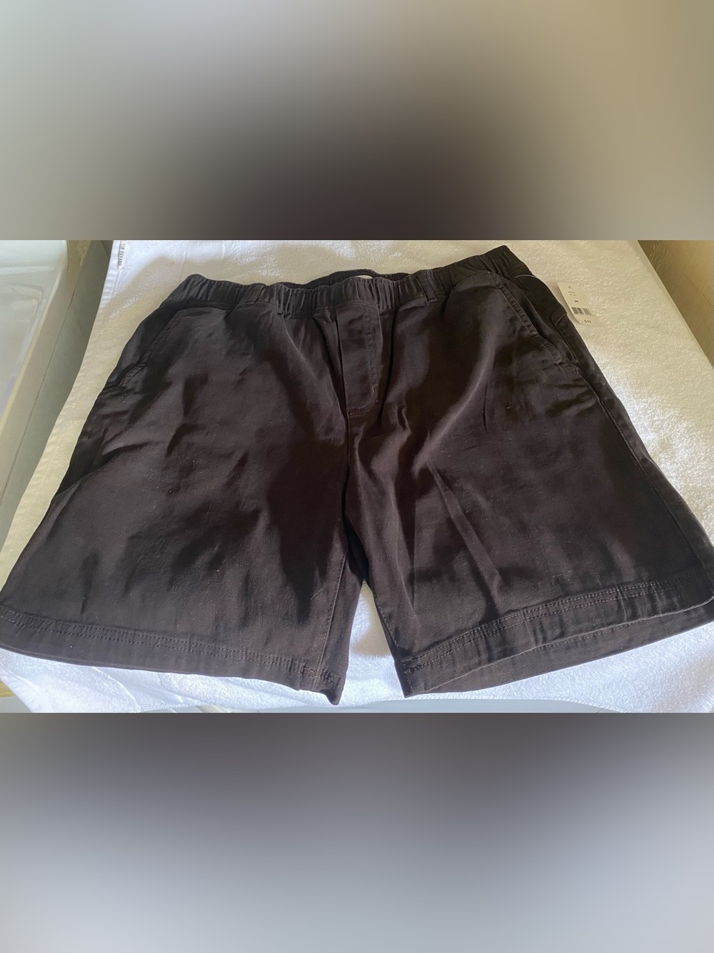 dip Men's Dark Brown/Black Flat-Front Casual Shorts